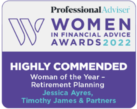 Jessica Ayres Retirement Planner of the Year Accolade Logo